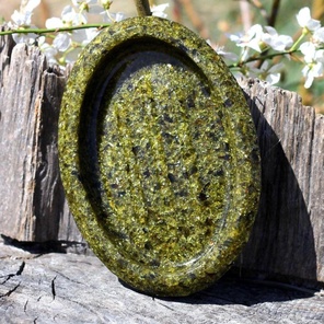 Мыльница для ванной и кухни стеклянная "Овал"