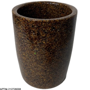 Кашпо для цветов напольное стеклянное "Монолит" / Горшок цветочный для растений