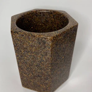 Кашпо для цветов напольное стеклянное "Ромб" / Горшок цветочный для растений