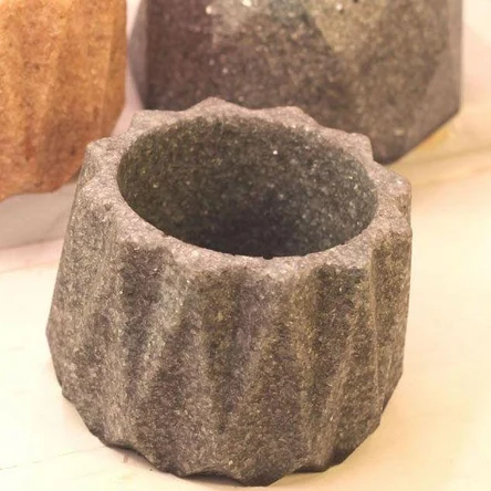 Кашпо для цветов напольное стеклянное "Ромб острый" / Горшок цветочный для растений